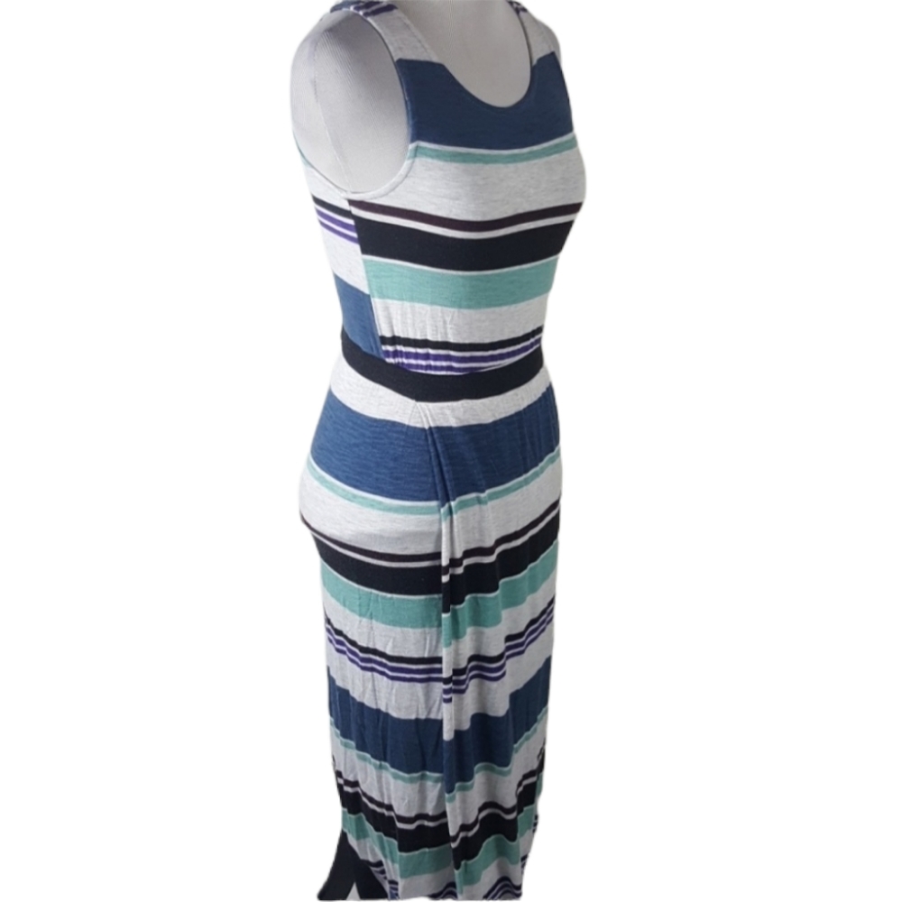 Dolan Anthropologie Color Block Striped Maxi Dress